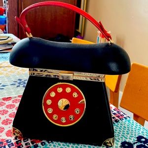 Super cute telephone purse.  New Leather